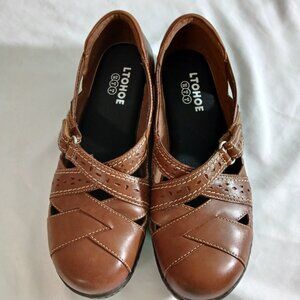 Ltohoe Brown Shoes for Woman, Size 8M
